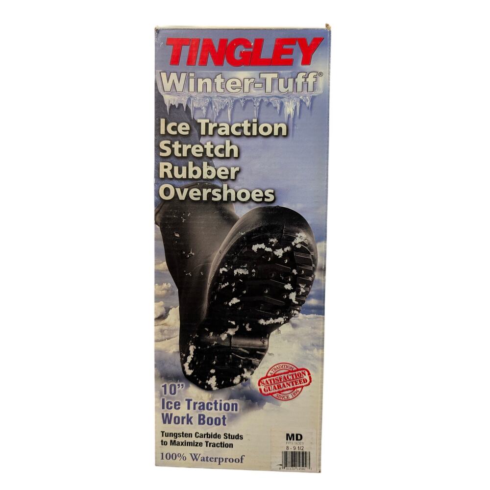 Tingley Winter-Tuff Ice Traction Stretch 10" 8-9.5 Studded Work Boot Waterproof